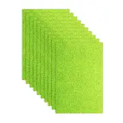 10Pcs Light Green Glitters Foam Sheets, 8"x12" EVA Foam Sheets(1.5mm Thick)