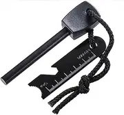 EZONEDEAL Fire Starter Magnesium Flint Rod Stone Fire Starter Lighter Emergency Survival Camping Hiking Survival Igniter with Multi-Tool Striker