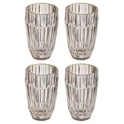 4PK Amara 300ml Highball Glass Tumbler Water/Juice Drink Cup Glassware Set Coral