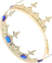 [FRCOLOR] Fashionable Men's Medieval Crowns Metal Tiara Headband for Theme Birthday Wedding Bridesmaids Accessories