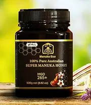 MGO 265+ 100% AUSTRALIAN MANUKA HONEY - Improve health, maintain youthfulness and beautify skin, Pure Honet from Natural Manuka Floral (500g) by MANUKA EKO