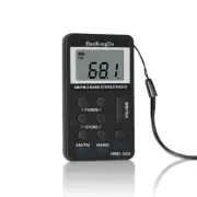 HRD-103 AM FM Radio Mini Radio Pocket Radio Rechargeable USB Port LCD Display ts