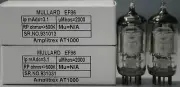 EF86 Mullard "O" Getter Made in Gt.Britain Amplitrex Tested Qty 1 Match Pair
