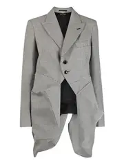 [COMME des GARCONS] 格紋皺褶夾克