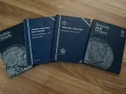 Vintage 4 Blue Coin Collection Books Whitman Coins Book Lot (Empty)