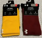 Under Armour Over the Calf UA Team New Cushioned Socks 2 Pairs Youth 13.5-4.5