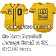 YOUCANTTEACHHUSTLE RED BASEBALL TEE Unisex Raglan Tee