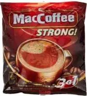 MacCoffee Strong Coffee 3in1 Cappuccino Instant Coffee Mix 20 Sachet 360g