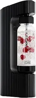[TWENTY39] qarbo LUXE Premium Sparkling Water Maker Machine - Soda Beverage Carbonator for Home, Seltzer & Carbonated Beverage Dispenser, Water Carbonation Fizz Maker (Vesuvius Black)
