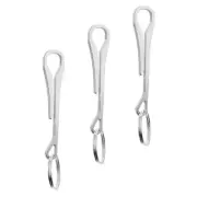 3Pcs Camping Spring Hook Stainless Steel Swivel Clips Key Chain Clamp