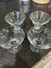 Flare Glasses 2.5" Tall new 2.7 oz mini Libby clear glass martini dessert