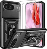 For Google Pixel 9 Pro XL 9A 8 7 6 Case Rugged Shockproof Heavy Duty Ring Cover