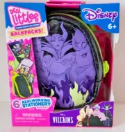 Real Littles DISNEY VILLAINS Mini Clip-on Backpack Glow in the Dark 6 Stationery