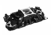 Proflow Intake Manifold Air Dual Aluminium Natrual Square/Spread Bore For Chevrolet Small Block PFEM2101
