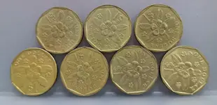 幣803 新加坡1987.88.89.95年1元硬幣 共7枚