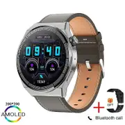 New Watch GT3 Pro Smart Watch Men NFC Waterproof Sport Fitness Tracker Bluetooth Call Smartwatch Man For HUAWEI Android IOS silver belt