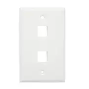 RJ45 Face Plate Wall Socket Cat6 Cat5e Ethernet Single Gang 2 Port