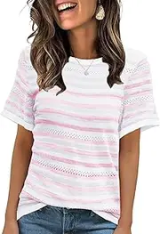 [Ancapelion] Summer Women's Blouse Light Chiffon Puff Short Sleeve Shirt O-Neck Elegant Women Tops