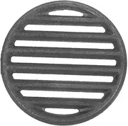 NULYLU Cast Iron Round Grill Grate - Heavy Duty BBQ Cooking Grid - Charcoal Grills Fire Pit Grate for Outdoor Gatherings Backyard Party Camping Cooking 17CM