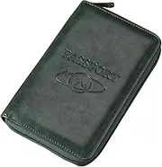 [CHUAN boutique] Leather Passport Bag Portable Carry-On Wallet Boarding Card Bag Passport Holder Protective Cover for Traveling Abroad