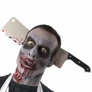 Bloody Cleaver Through Head Headband Halloween Costume Accessory