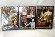 Sherlock Holmes Set of 3 DVDs Basil Rathbone Nigel Bruce 1940s BRAND NEW SEALED