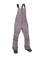 Volcom Swift Bib Overall Women's Snow Pants, Dusty Lavender, Medium