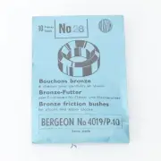 Genuine Bergeon No 28 Bronze Clock Bushes 4019-P-10 (Pack of 10) (G3D14)