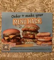 McDonalds Menu Hack Mini Flyer Big Mac Hash Brown Egg McMuffin Land Air Sea NEW