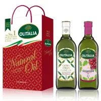 在飛比找Yahoo奇摩購物中心優惠-Olitalia奧利塔 特級初榨橄欖油+葡萄籽油禮盒組(10