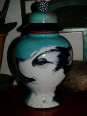 Custom Portrait MEMORIAL Pet URN DOG hound cremation ASH Howling HUSKY urn RARE