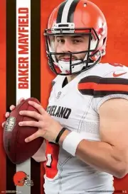 BAKER MAYFIELD CLEVELAND BROWNS 22" X 34" POSTER