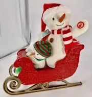 Hallmark Twinkling Sleigh Ride Snowmen 2016 Sound Light Motion Jingle Pals NEW!