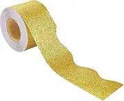ＫＬＫＣＭＳ 32.8ft Decorative Trim for Bulletin Boards, Borders for Classroom and Office, Yellow