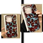 Elegant Leopard Pattern Sleek Case Cover for iPhone 16 15 14 13 12 Pro Max Plus