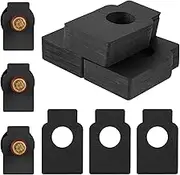 150Pcs Wine Bottle Tags Paper Wine Cellar Labels Reusable Wine Racks Marker Wine Bottle Hanging Tags Paper Black Double Sided Label Wine Bottle Neck ID Tags Liquor Bottle Tags for Wine Marker