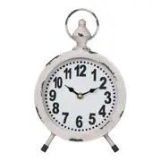 Round French Provincial Table Clock 18x2cm