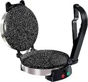 Roti Maker Machine - Electric Tortilla Press with Non-Stick 215 mm Plates and Durable Handle, Auto Temperature Control Chapati Maker Machine with Indicator Lights with 220 VAC Type I Plug