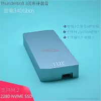 在飛比找Yahoo!奇摩拍賣優惠-(Thunderbolt雷電3固態硬碟盒)40Gpbs M.