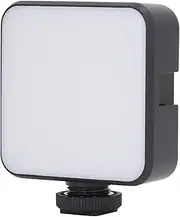 Diyeeni 64 LED Video Light, Portable Camera Lights, Video on Camera for Photography, Rechargeable 1200mAh CRI 95+ 2500-9000K, with 1/4 Inch Screw Hole & 3 Cold Shoe