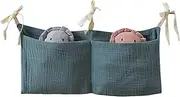 Baby Organizer Bedside,Crib Bedside Caddy Organizer | Space-Saving Crib Accessories for Toys Books Milk Bottles Tissues Wipes