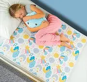 Potty Training Bed Pads, 2 Pack,100% Waterproof Mattress Protector, Size 86cm x 91cm (plus tucks) for Single and Toddler Bed Wetting Sheets, Non Slip Mat, UK Brand, Moon Design.