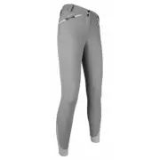 HKM “Young” Silicone Full Seat Breeches with Phone Pocket - Gray