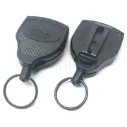 KEY BAK Super 48 Heavy Duty Retractable Key Chain Ring Belt Clip 120cm KEYBAK