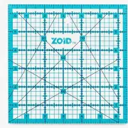 QuiltMaster ClearGrip 6.5" Reversible Acrylic Ruler - Slip-Resistant Precision f