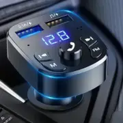 Car MP3 player: dual USB fast charger, FM Bluetooth receiver, 5.0 compatible, US