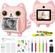 AURTEC Instant Camera for Kids Mini Thermal Printing Camera No Ink Required 48MP