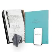 Rocketbook New Core Reusable Spiral Notebook, Letter Size 8.5X11, Teal - Lined P