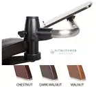 THE NEW PERFECT CHAIR CHESTNUT WOOD COMPUTER ADJUSTABLE LAPTOP TABLE ONLY