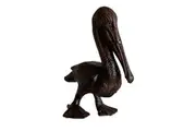 Mr Gecko Cast Iron Pelican Bird Decor Figurine Statue Antique Rust